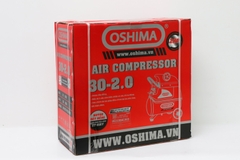 Máy nén khí Oshima 30-2.0 2.0HP Đỏ Điện 1 pha (có dầu, nhanh, dây đồng)