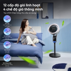 Quạt đối lưu không khí Kosmen Eco ECO-F40AI-B, quạt thông minh điều khiển bằng giọng nói