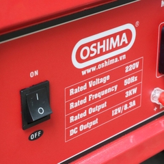 Tổ máy phát điện OSHIMA MPD-3000 3.0KW Đỏ 4 thì (chạy xăng)