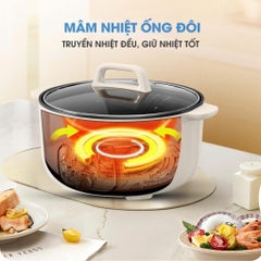 Nồi lẩu đa năng KALITE KL568 Elegant, dung tích 6L, công suất 2000W