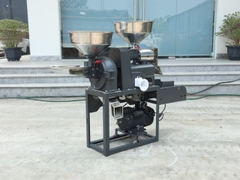 Khung, cối xát nghiền gạo Huspanda HNF-690IS (Pulley đảo chiều - Không motor -  Không Sàng lọc sạn rung )