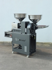 Bộ máy xát nghiền gạo Huspanda HNF680I (Motor HPN3000 - Sàng lọc sạn rung) Cối xát nghiền Inox