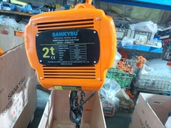 Pa lăng xích điện SANKYSU KKBB02-01 2 tấn cố định 220V