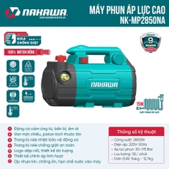 Máy phun áp lực NAKAWA NK-MP2850NA (có chỉnh áp) 2850W
