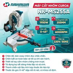 Máy cắt nhôm curoa NAKAWA NK-MS255A