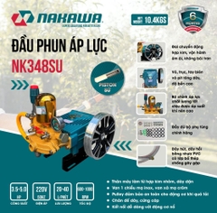 Đầu phun áp lực NAKAWA NK348SU (3.5 – 5.0HP) Piston Sứ