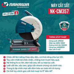 Máy cắt sắt NAKAWA NK-CM357 2950W