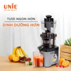 Máy ép chậm UNIE USJAC91S công suất 400W, ống tiếp nguyên liệu 82mm, vận hành êm ái (độ ồn <60dB)