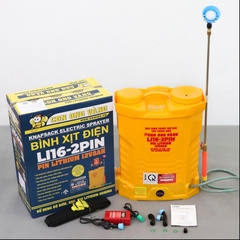 Máy phun thuốc trừ sâu, côn trùng điện CON ONG VÀNG Li16-pin Vàng Pin lithium 12V8Ah