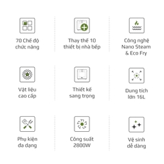 Nồi Chiên Hấp Đa Năng OLIVO SF16 PRO 2026