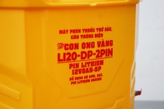 Máy phun thuốc trừ sâu, côn trùng điện Con Ong Vàng Li20-DP-2pin Vàng Pin lithium 12V8Ah-SP