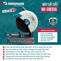 Máy cắt sắt NAKAWA NK-CM356 2800W