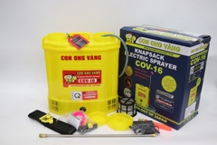 Máy phun thuốc trừ sâu, côn trùng điện Con Ong Vàng COV-16 Vàng Bình ắc quy 12V8Ah