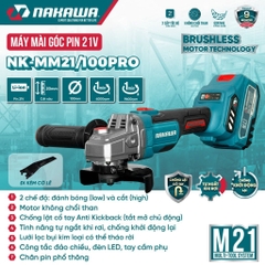 Máy mài góc pin NAKAWA NK-MM21/100PRO