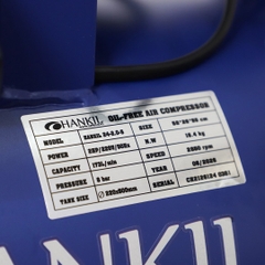 Máy nén khí HANKIL 24-2.0-S 2.0HP Xanh Điện 1 pha (Không dầu,nhanh,dây đồng)
