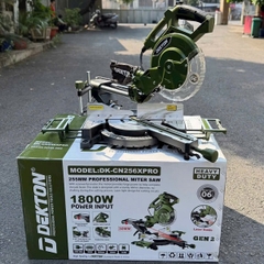 Máy cắt ti trượt Dekton DK-CN256XPRO 1800W đường kính lưỡi cắt 255mm