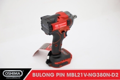 Mở bu lông pin lithium Oshima MBL21V-NG380N-D2 (Thân máy)
