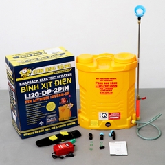 Máy phun thuốc trừ sâu, côn trùng điện Con Ong Vàng Li20-DP-2pin Vàng Pin lithium 12V8Ah-SP