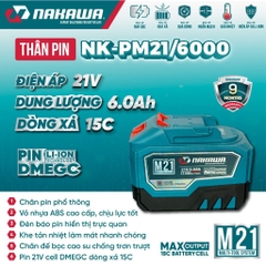 Pin 21V 6.0Ah NAKAWA NK-PM21/6000