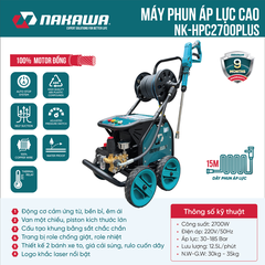 Máy phun áp lực cao NAKAWA NK-HPC2700PLUS