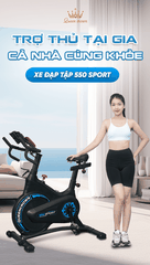 Xe đạp tập thể dục Queen Crown 550 Sport