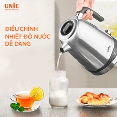 Ấm siêu tốc UNIE UEK1761S dung tích 1.7L, tùy chỉnh nhiệt độ nước, chất liệu inox 304