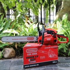 Cưa xích Oshima OS688 LT 58cc Đỏ-đen 2 thì (không lam xích)