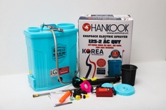 Máy phun thuốc trừ sâu, côn trùng điện HANKOOK 12S-ắc quy Xanh Bình ắc quy 12V8Ah