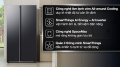 Tủ lạnh Samsung Inverter Side By Side 655 lít RS70F65Q3FSV