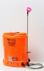 Máy phun thuốc trừ sâu, côn trùng điện HANKIL 20DP- ắc quy Cam Bình ắc quy 12V12Ah