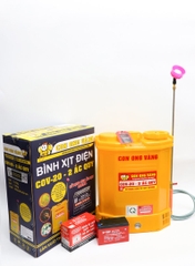 Máy phun thuốc trừ sâu, côn trùng điện Con Ong Vàng COV-20-ắc quy 12V8Ah