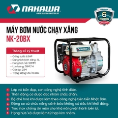 Máy bơm nước chạy xăng NAKAWA NK-20BX
