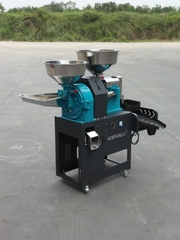 Bộ máy xát nghiền gạo Huspanda HNF680I (Motor HPN3000 - Sàng lọc sạn rung) Cối xát nghiền Inox