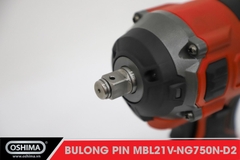 Mở bu lông pin lithium Oshima MBL21V-NG750N-D2 (Thân máy)