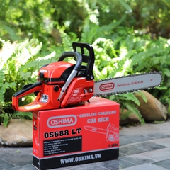 Cưa xích Oshima OS688 LT 58cc Đỏ-đen 2 thì (không lam xích)