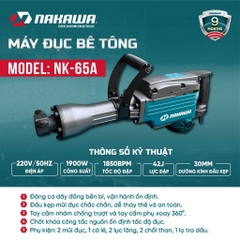 Máy đục bê tông 30mm NAKAWA NK-65A 1900W