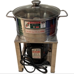 Điện Máy Minh Thành HD - Máy Xay Đa Năng 1.1kw Nồi 24cm Inox Dao Thả 2 Cánh Thương Hiệu NINH PHÁT 100% Dây Đồng Bảo Hành 12 Tháng Điện Áp: 220V/50Hz