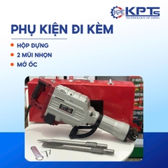 MÁY CHUYÊN ĐỤC KPTs KPT-95A TỐC ĐỘ 2040V/P CÔNG SUẤT 3000W-220V MŨI 32MM THỜI GIAN LÀM VIỆC TỐI ƯU 30/90S KÈM 2 MŨI CHÂN LỤC GIÁC NHỌN DẸT