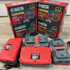 Bộ Sạc Đôi Pin 21V KPTs KPT-21VX2 Chân Pin M21 Sạc Nhanh Tự Ngắt