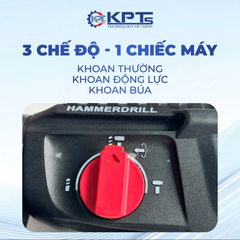Máy Khoan Đục 3 Chức Năng KPTs KPT-26-02 1100W Khoan Bê Tông 26mm