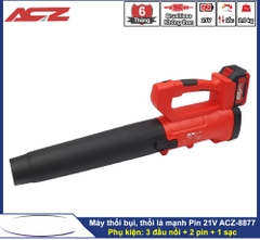 MÁY THỔI LÁ DÙNG PIN ACZ ACZ-8877 21V 5CELL CÓ CHỈNH TỐC