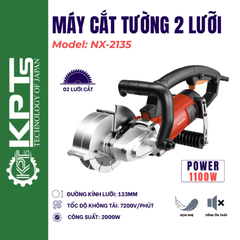 Máy Cắt Tường 2 Lưỡi NANXIN NX-2135 2000W Lưỡi 133MM Tốc Độ 7200R/MIN Máy Cắt Rãnh Tường Điện Nước
