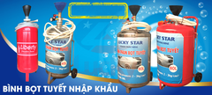 Bình bọt tuyết rửa xe 80L inox 304 Lucky Star BBS-80L, áp suất 3 bar dùng cho tiệm rửa xe