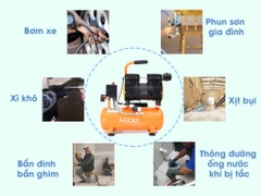 MÁY NÉN KHÍ SẠCH 9L MÁY NÉN KHÍ KHÔNG DẦU LUCKY H9L 3/4HP 9L ISO 9001