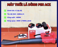 MÁY THỔI LÁ DÙNG PIN ACZ ACZ-8877 21V 5CELL CÓ CHỈNH TỐC