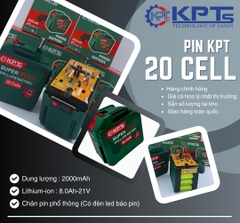 Pin 21V KPT PIN-20C 8.0Ah Chân Pin M21 Phổ Thông Lithium-ion Dùng Cho Máy Khoan Máy Mài Máy Siết Bulông
