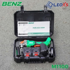 MÁY MÀI PIN MÔ TƠ KHÔNG CHỔI THAN BENZ M1100 CỠ ĐÁ 100MM 21V TỐC ĐỘ KHÔNG TẢI 9000V/P CHÂN PIN PHỔ THÔNG TRỌN BỘ PIN SẠC