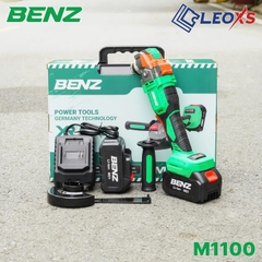 MÁY MÀI PIN MÔ TƠ KHÔNG CHỔI THAN BENZ M1100 CỠ ĐÁ 100MM 21V TỐC ĐỘ KHÔNG TẢI 9000V/P CHÂN PIN PHỔ THÔNG TRỌN BỘ PIN SẠC