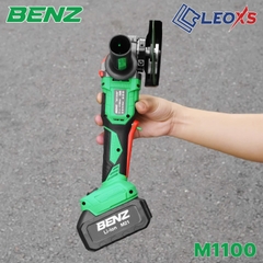 MÁY MÀI PIN MÔ TƠ KHÔNG CHỔI THAN BENZ M1100 CỠ ĐÁ 100MM 21V TỐC ĐỘ KHÔNG TẢI 9000V/P CHÂN PIN PHỔ THÔNG TRỌN BỘ PIN SẠC