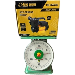 Điện Máy Minh Thành HD - Máy Bơm Nước Chân Không 375w - 220v Hút Sâu 8m Đẩy Cao 38m Hút Xả 34/34 Lưu Lượng 35 l/min Cánh Đồng Cốt Inox 304 Thương Hiệu NAVY Dây Đồng Bảo hành 24 tháng